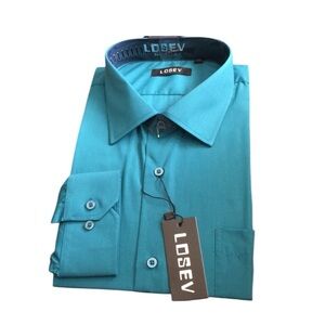 Men's Turquoise Dress Shirt
